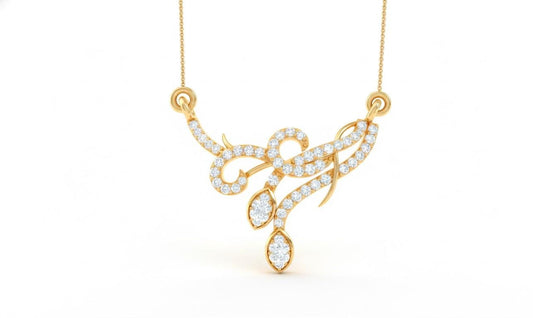 Moissanite Pendant Necklace, Rose Gold Bridal Jewelry, Adjustable Chain