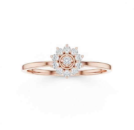 Riora moissanite diamond engagement ring with oval cut solitaire, featuring a delicate band and elegant bridal design.