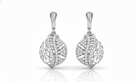 Moissanite Drop Stud Earrings | Hypoallergenic Bridal & Valentine Jewelry | Gold, Rose Gold, Silver