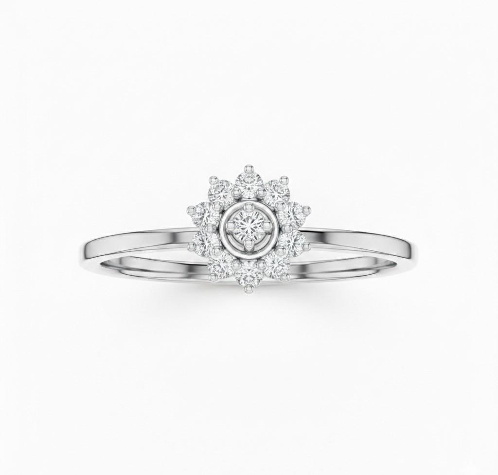 Riora moissanite diamond engagement ring with oval cut solitaire setting, bridal promise wedding jewelry for her