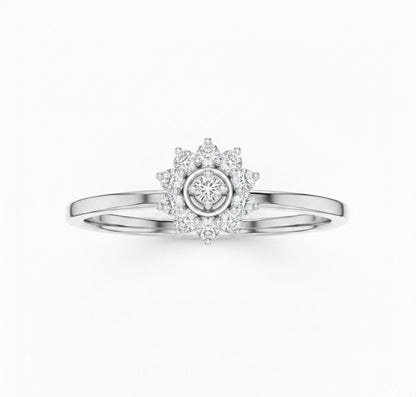 Riora moissanite diamond engagement ring with oval cut solitaire setting, bridal promise wedding jewelry for her