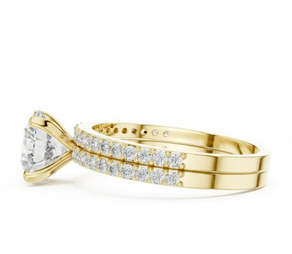Elegant CZ Engagement Ring | Gold, Rose Gold & Silver | Bridal Promise Ring