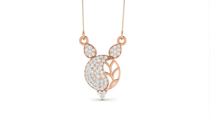 Riora Moissanite owl necklace with gold, rose, and silver pendant on adjustable chain, animal jewelry gift, luxury statement piece