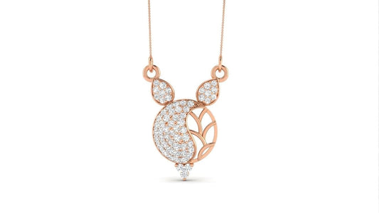 Riora Moissanite owl necklace with gold, rose, and silver pendant on adjustable chain, animal jewelry gift, luxury statement piece