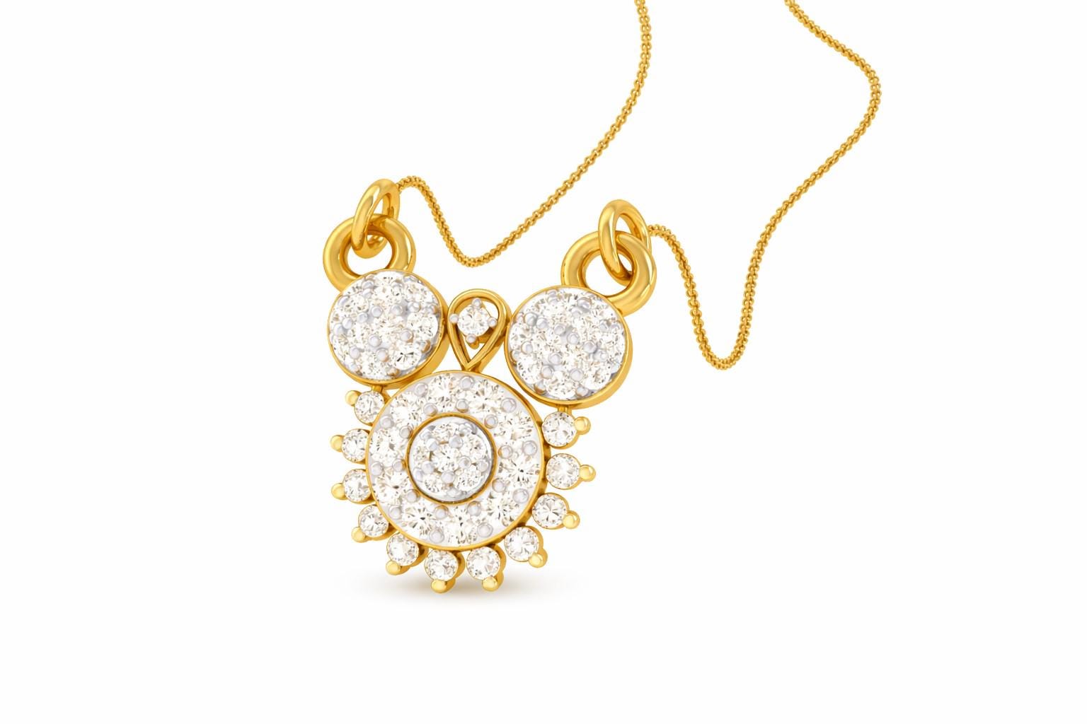 Riora moissanite statement bridal necklace with rose gold pendant and silver accents, elegant wedding jewelry with diamond look.
