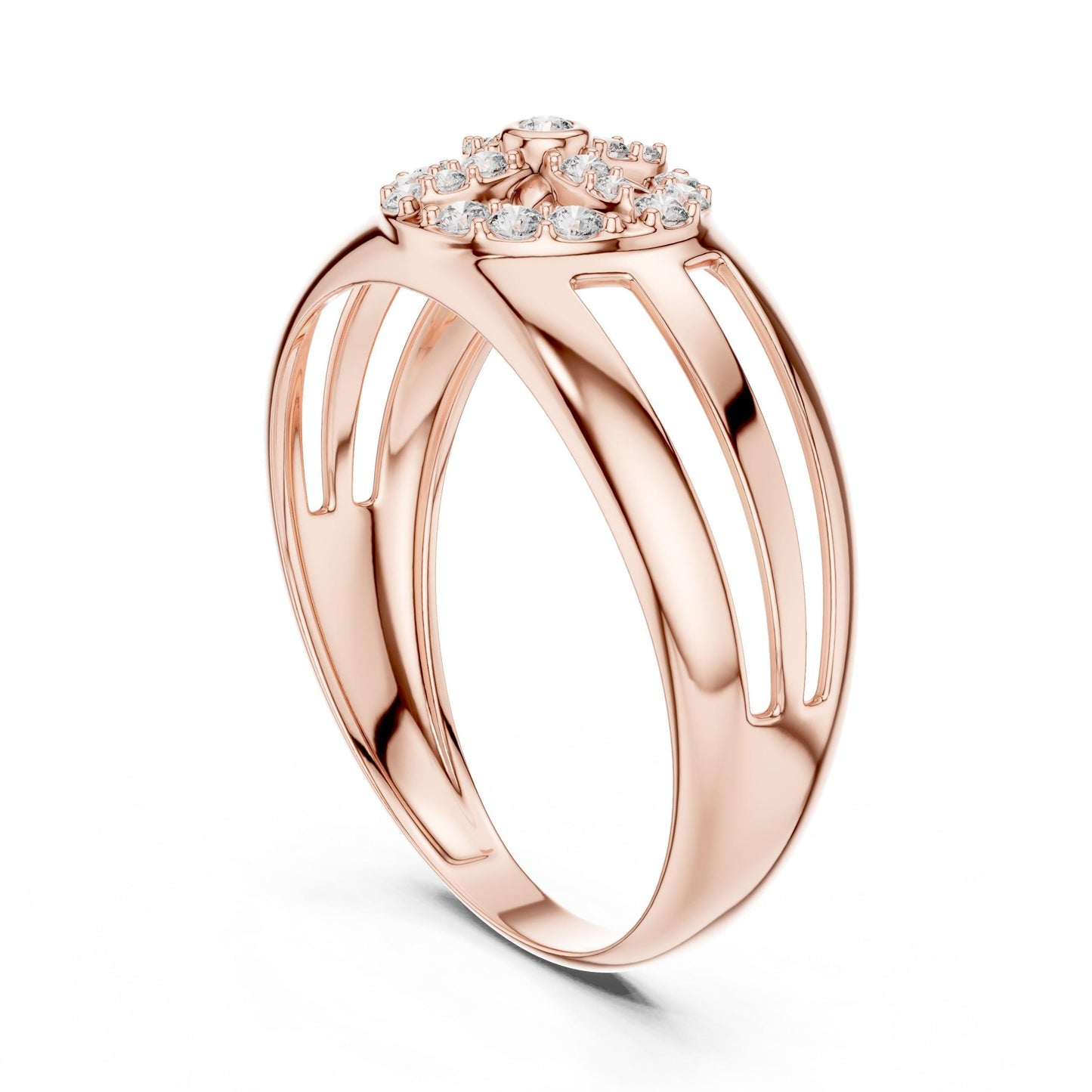 Riora luxury moissanite diamond halo ring in gold and silver, bridal jewelry with sparkling center stone and intricate band design