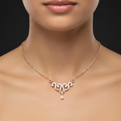 Moissanite Pendant Necklace | Non-Allergenic Bridal Jewelry