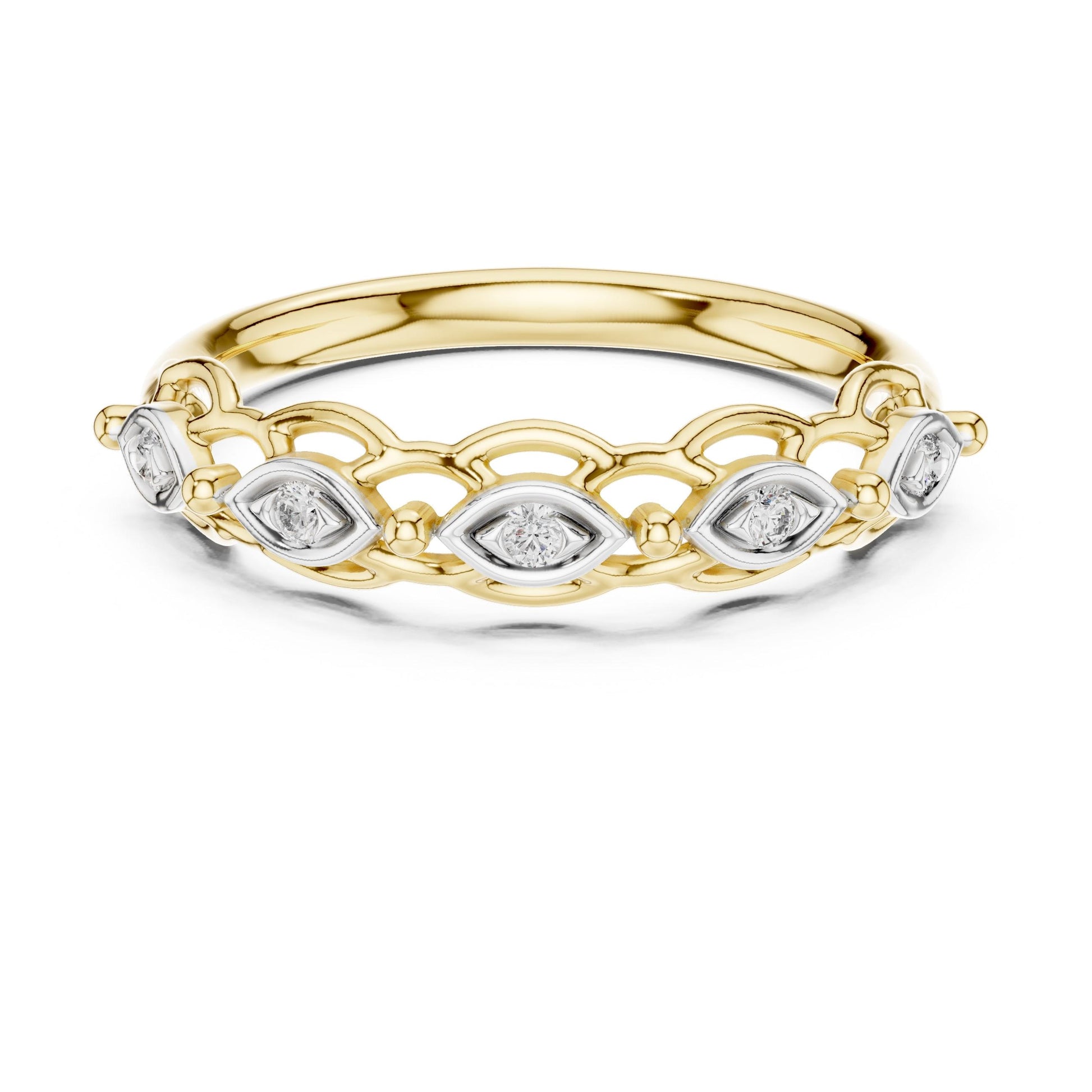 Riora vintage moissanite wedding band with marquise diamond style, art deco design, minimalist rose gold, perfect for anniversaries