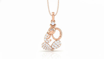 Moissanite Heart Pendant Necklace | Hypoallergenic | Gold, Rose Gold, Silver