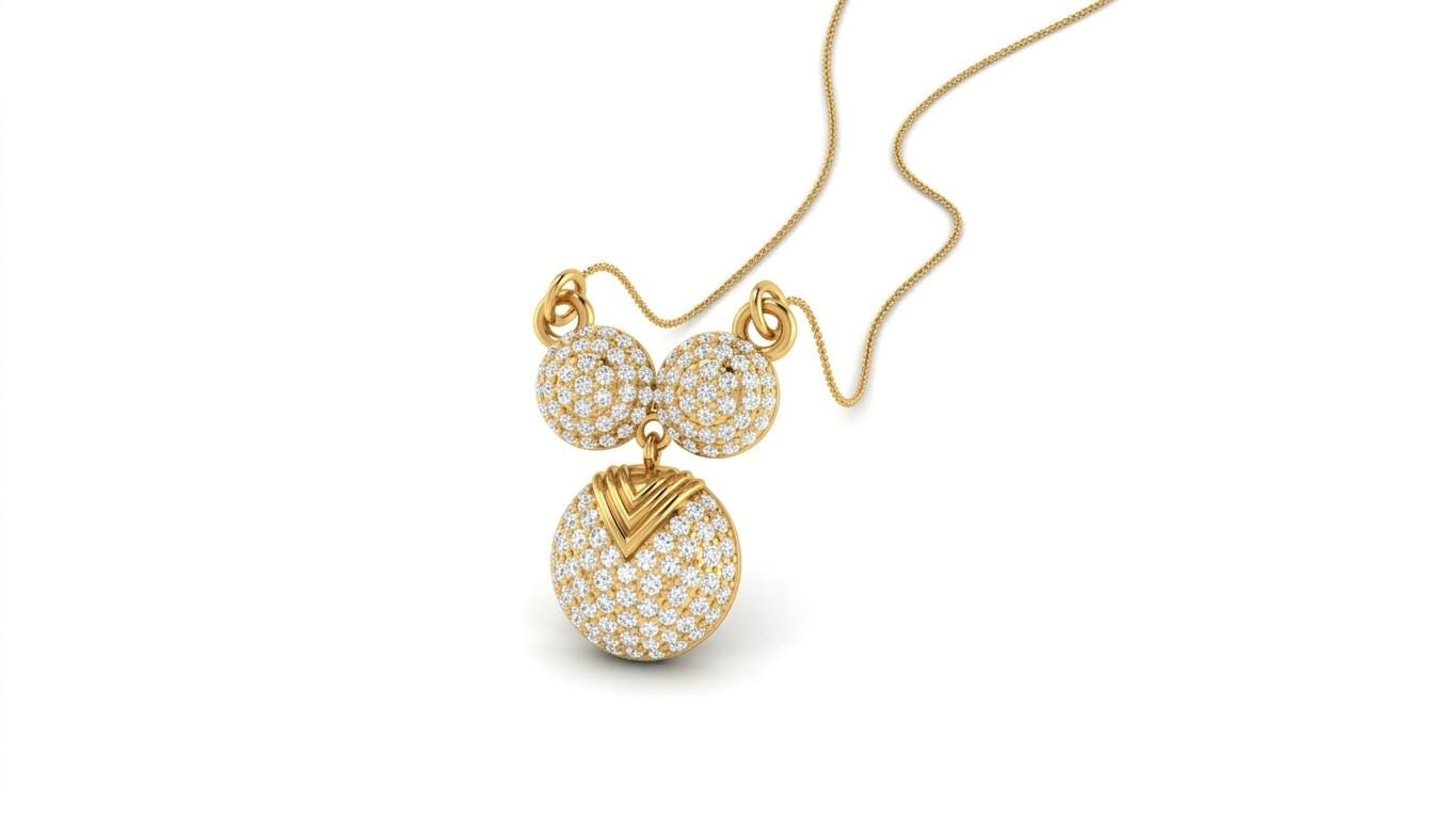 Riora rose gold moissanite circle pendant necklace, elegant bridal jewelry with sparkling stones, perfect gift for her.