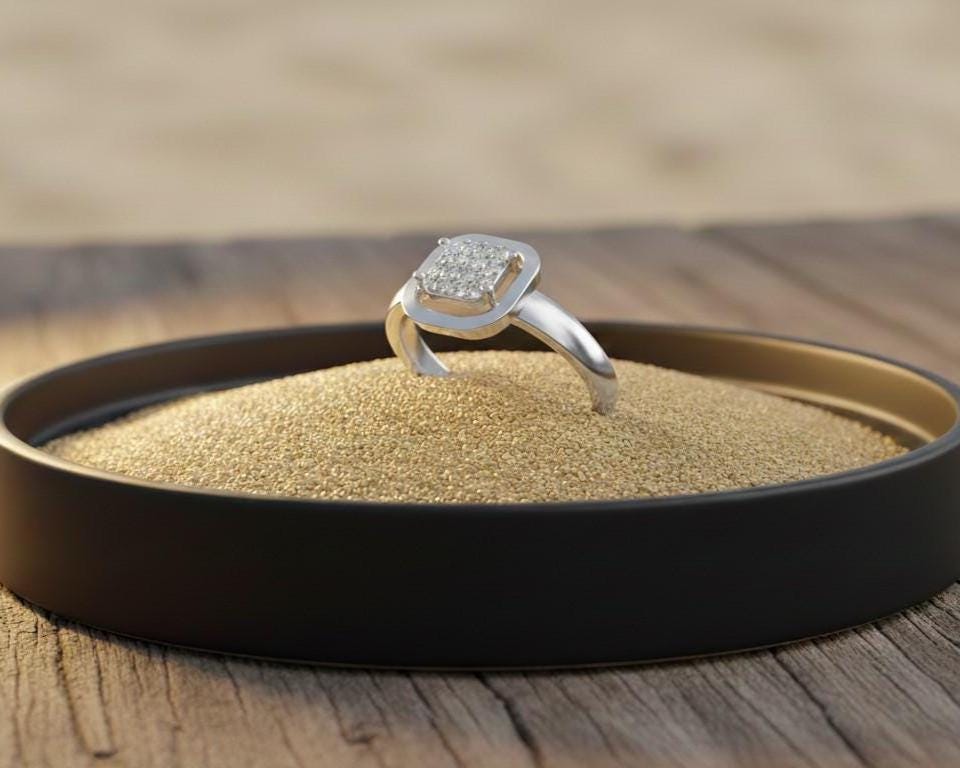 Moissanite Cushion Halo Ring for Women | Gold, Rose Gold & Silver | Sizes 5–11 | Engagement, Promise & Anniversary Gift
