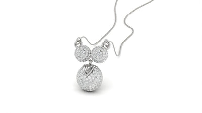 Riora rose gold moissanite circle pendant necklace with elegant design, ideal bridal jewelry or gift for her.