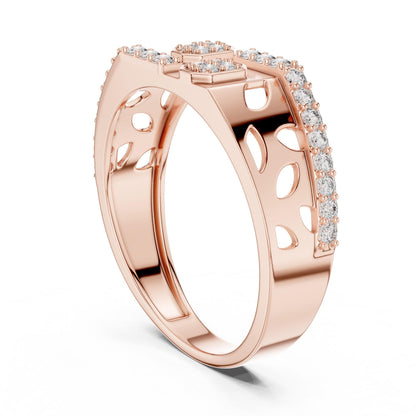 Riora Moissanite diamond gold stackable wedding band, minimalist design, perfect for engagement or anniversary gift, elegant jewelry