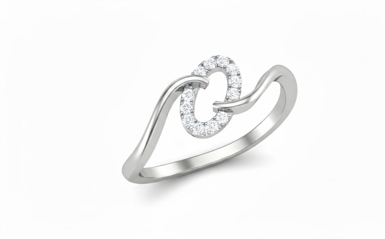 Infinity Moissanite Ring for Women | Hypoallergenic Heart Ring Gift