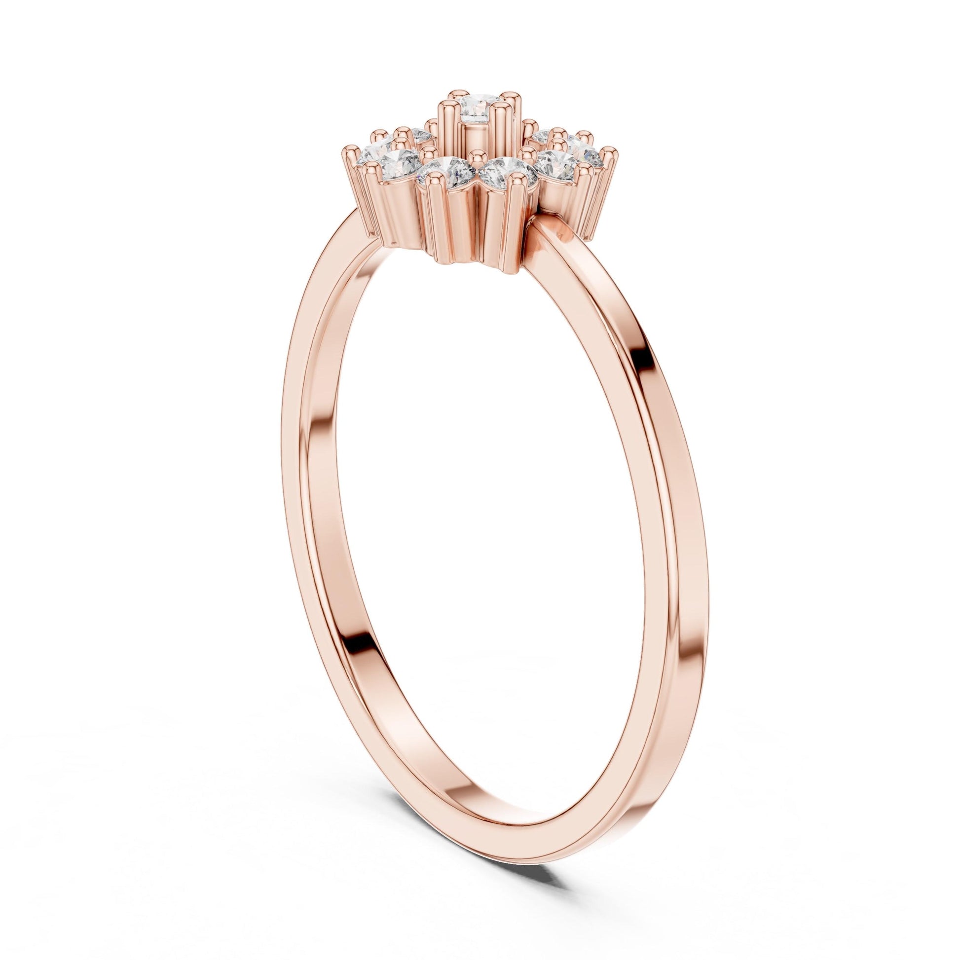 Riora Moissanite oval cut engagement ring with solitaire setting, showcasing a sparkling diamond promise ring for her bridal gift