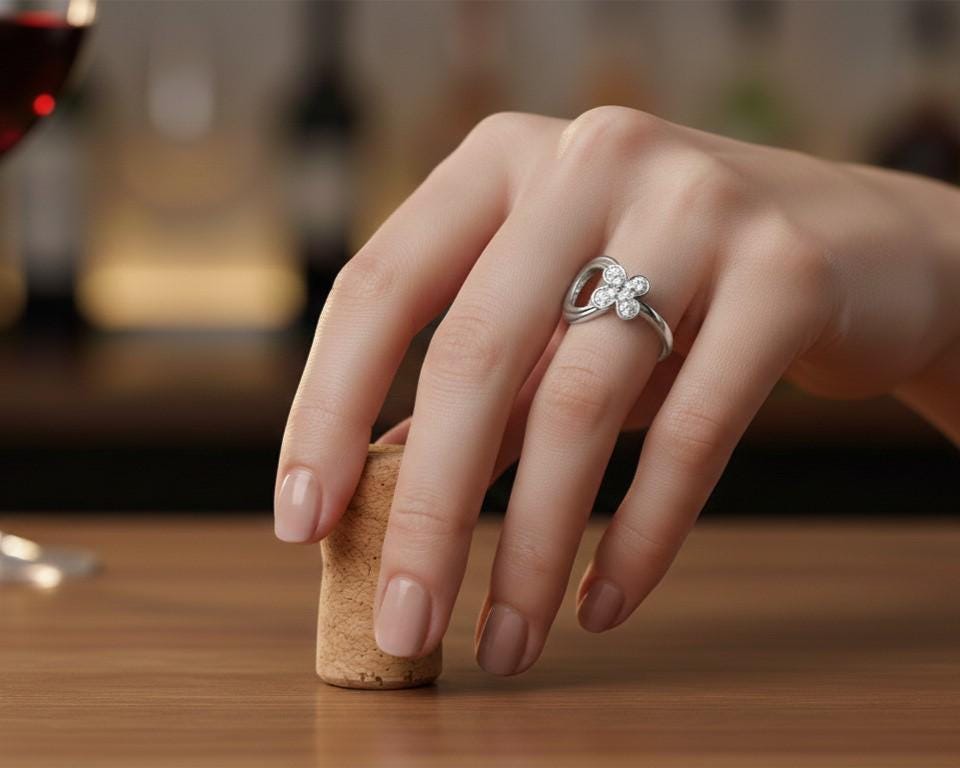 Clover Moissanite Ring | Gold, Rose Gold & Silver | Hypoallergenic Fine Jewelry
