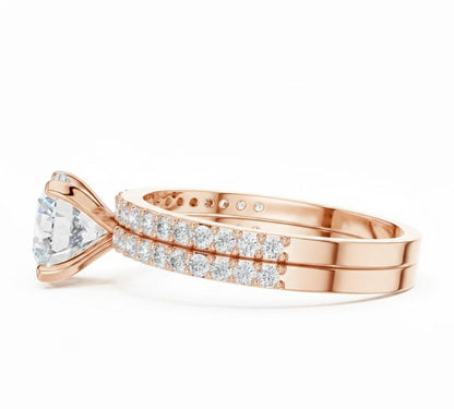 Elegant CZ Engagement Ring | Gold, Rose Gold & Silver | Bridal Promise Ring