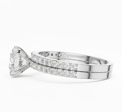 Elegant CZ Engagement Ring | Gold, Rose Gold & Silver | Bridal Promise Ring