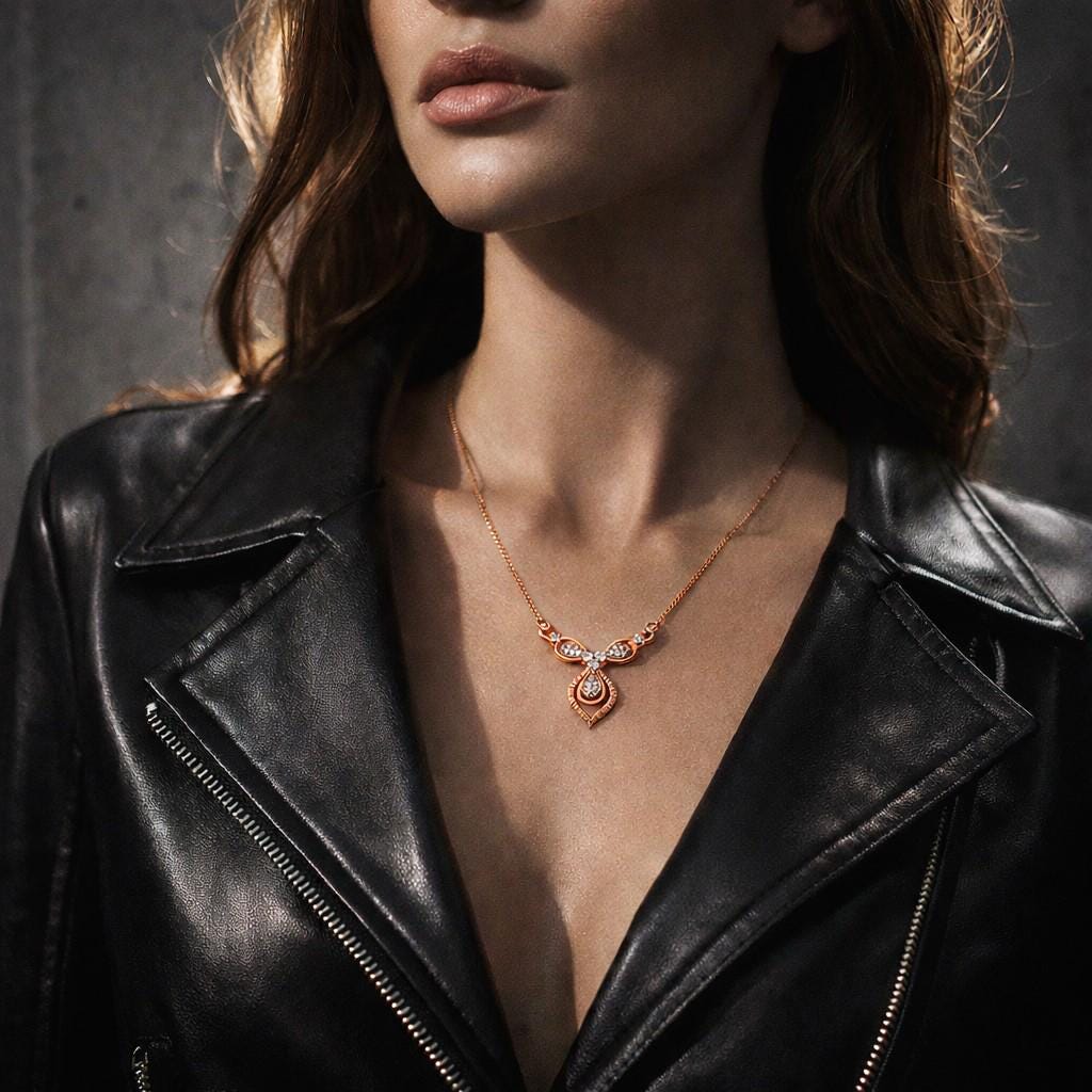 Rose gold moissanite butterfly necklace with elegant pendant, minimalist bridal jewelry perfect for women.