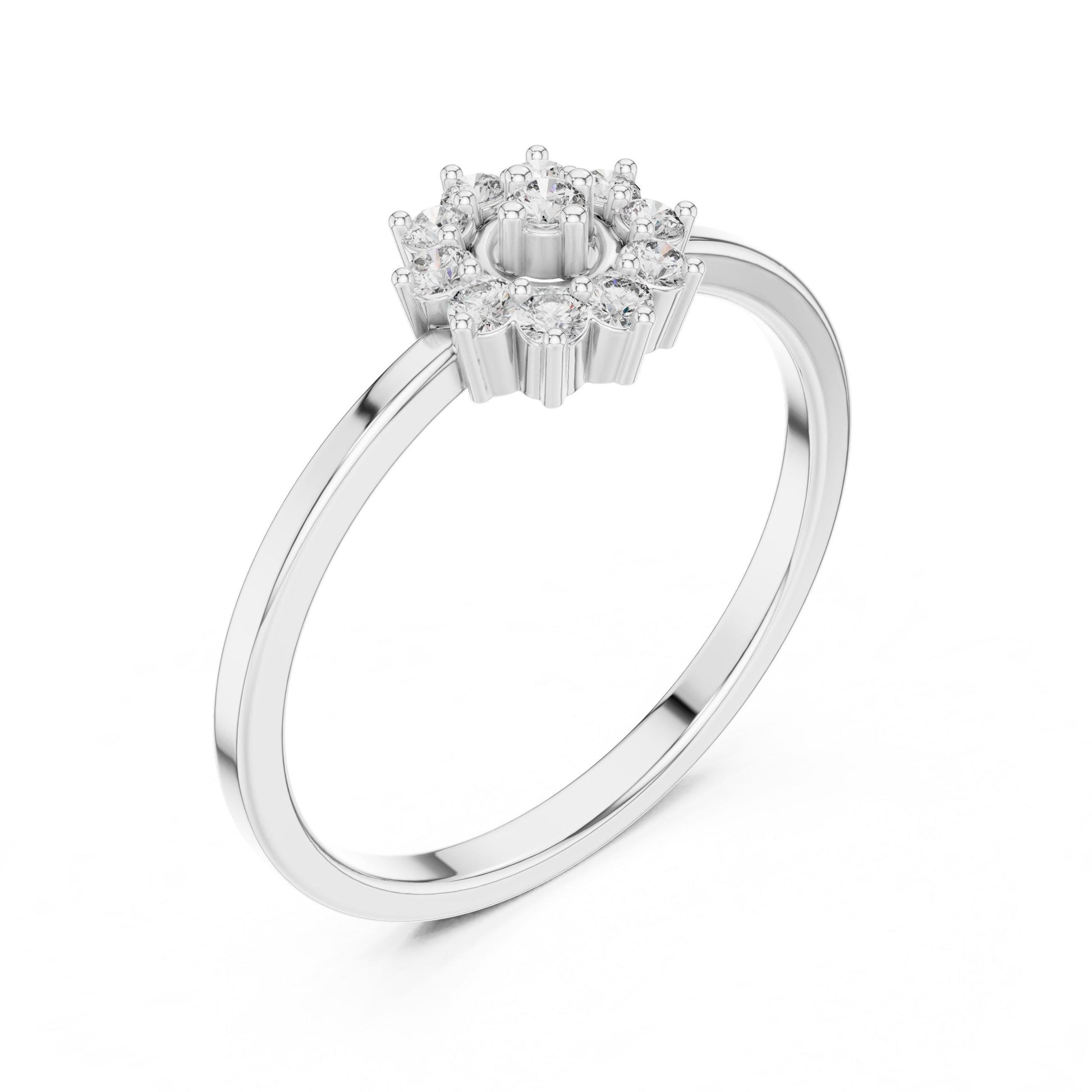 Riora moissanite oval cut engagement ring with solitaire design, showcasing a sparkling promise ring for bridal or wedding gift.