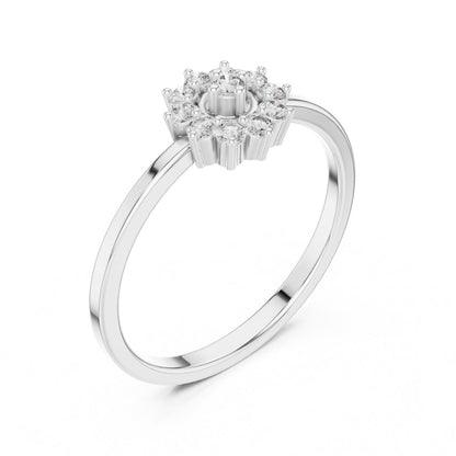 Riora moissanite oval cut engagement ring with solitaire design, showcasing a sparkling promise ring for bridal or wedding gift.