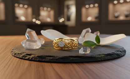 Moissanite Knot Ring | Intertwined Circle Promise Ring | Gold, Rose Gold & Silver | Hypoallergenic