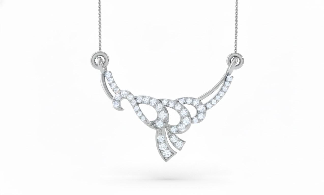 Moissanite Pendant Necklace | Non-Allergenic, Adjustable 22 Inch Chain
