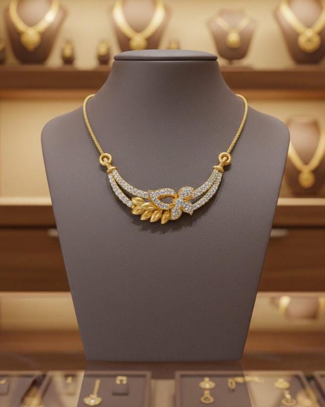 Riora elegant moissanite floral necklace with sparkling flower pendant, perfect bridal jewelry or wedding gift for her.