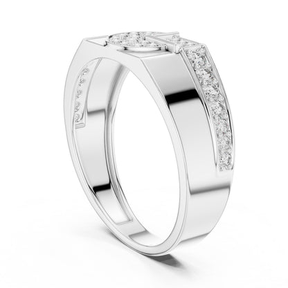 Riora luxury moissanite diamond statement ring for women in gold, ideal for bridal, anniversary, or cocktail occasions
