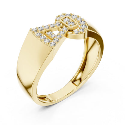 Riora luxury moissanite diamond statement ring with gold rose finish, perfect for bridal, cocktail, or engagement jewelry.