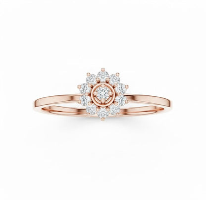 Riora moissanite diamond engagement ring with oval cut solitaire, featuring a delicate band and elegant bridal design.