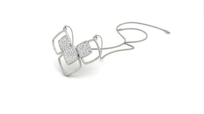 Riora moissanite geometric necklace with minimalist diamond pendant in rose gold, silver, or gold, ideal bridal jewelry.