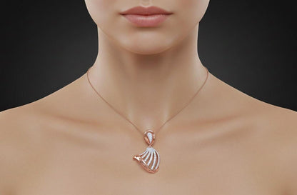 Pendant Necklace | Hypoallergenic Diamond Alternative, Bridal Jewelry