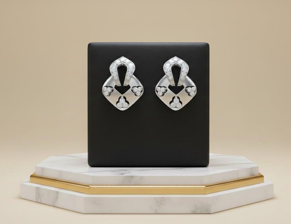 Riora moissanite stud earrings in gold, rose, and silver with diamond-like sparkle, hypoallergenic and nickel-free for women