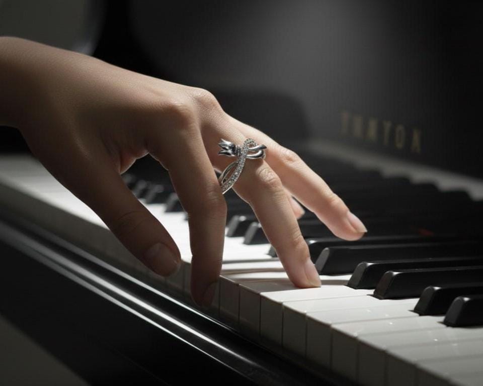 Lotus Infinity Moissanite Ring | Hypoallergenic Promise Ring | Valentine Gift for Her
