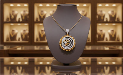 Moissanite Spiral Pendant Necklace, Gold Rose Gold Silver, Hypoallergenic Statement  Gift for Her Valentine