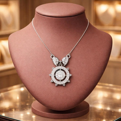 Rose gold, silver, and gold moissanite halo pendant necklace with sparkling center stone, elegant bridal wedding jewelry for women.