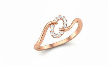 Infinity Moissanite Ring for Women | Hypoallergenic Heart Ring Gift