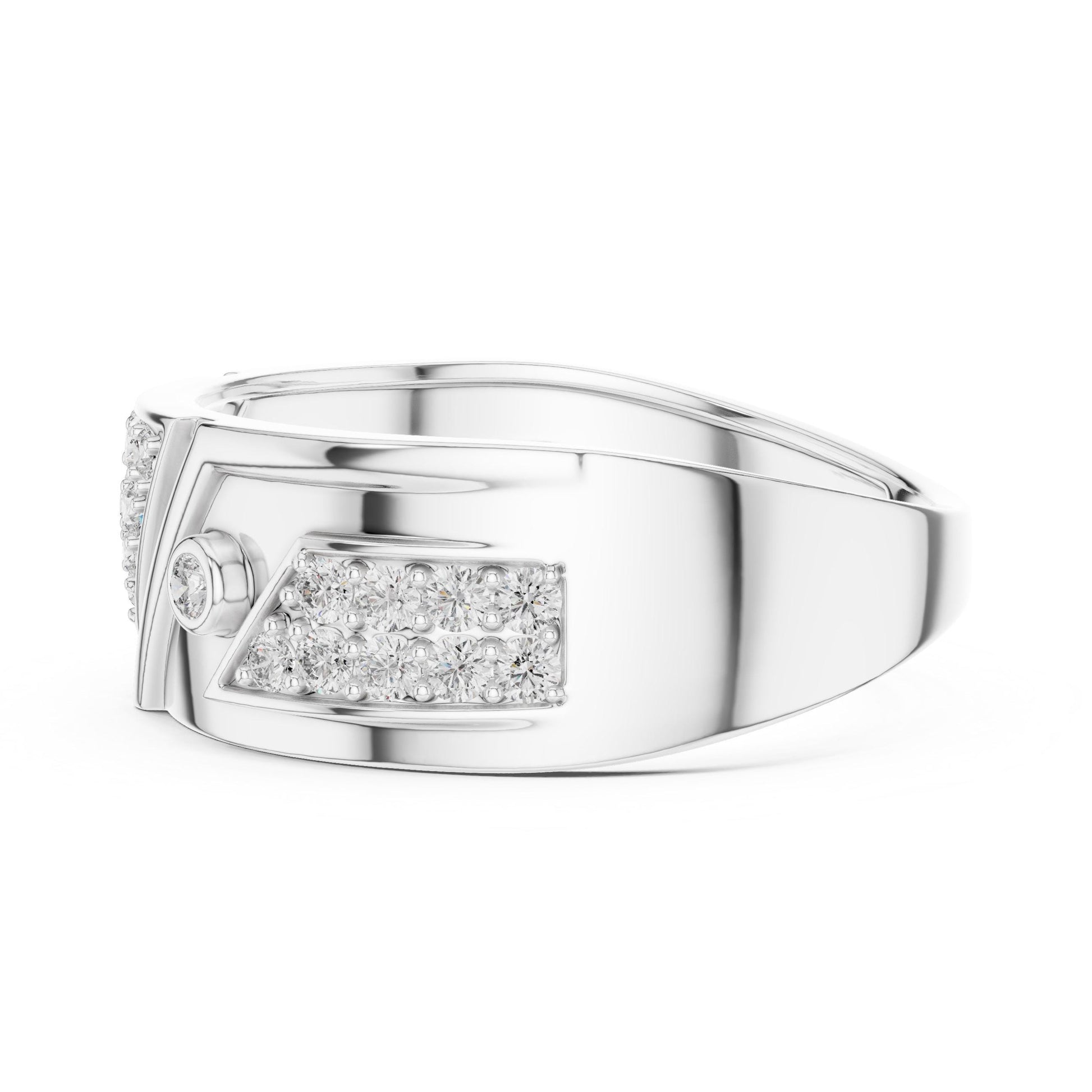 Riora luxury moissanite statement gold cocktail ring with bold design, perfect for bridal or birthday gift, elegant jewelry piece