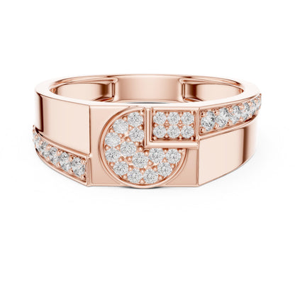 Riora luxury moissanite diamond statement ring for women in gold, perfect for bridal jewelry or anniversary gift.