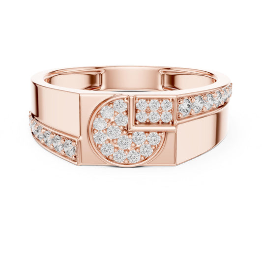 Riora luxury moissanite diamond statement ring for women in gold, perfect for bridal jewelry or anniversary gift.