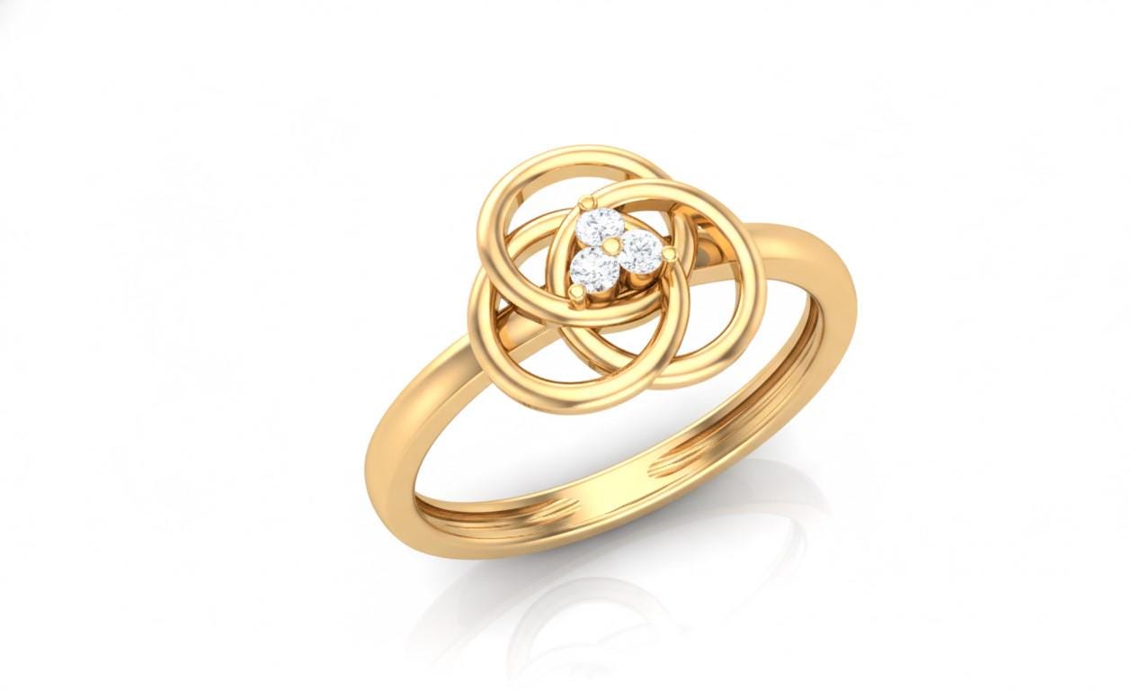 Moissanite Knot Ring for Women | Gold, Rose Gold & Silver | Sizes 5–11 | Promise, Anniversary & Valentine Gift