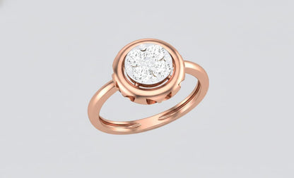 Moissanite Halo Ring for Women | Gold, Rose Gold & Silver | Sizes 5–11 | Engagement, Promise & Anniversary Gift