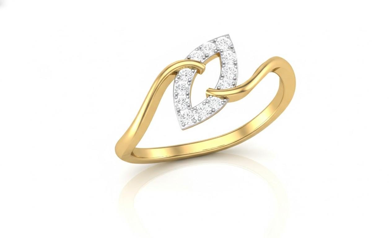 Interlocking Heart Moissanite Ring | Gold, Rose Gold & Silver | Hypoallergenic Promise Ring
