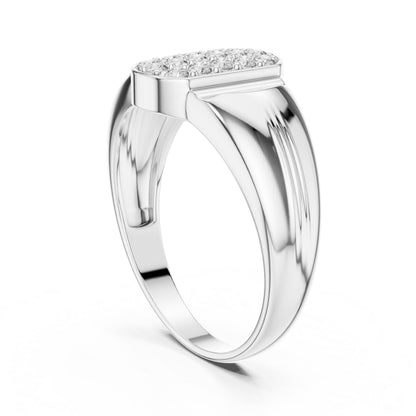 Riora luxury moissanite diamond statement ring in bold rose gold, featuring a large central gemstone and elegant design.