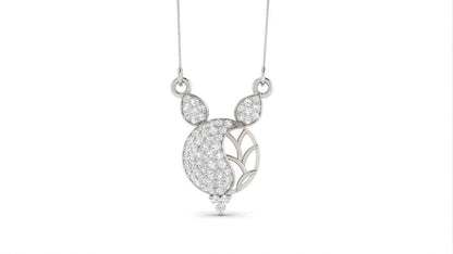 Gold, rose, and silver moissanite owl necklace with adjustable chain, animal jewelry pendant, elegant statement piece.