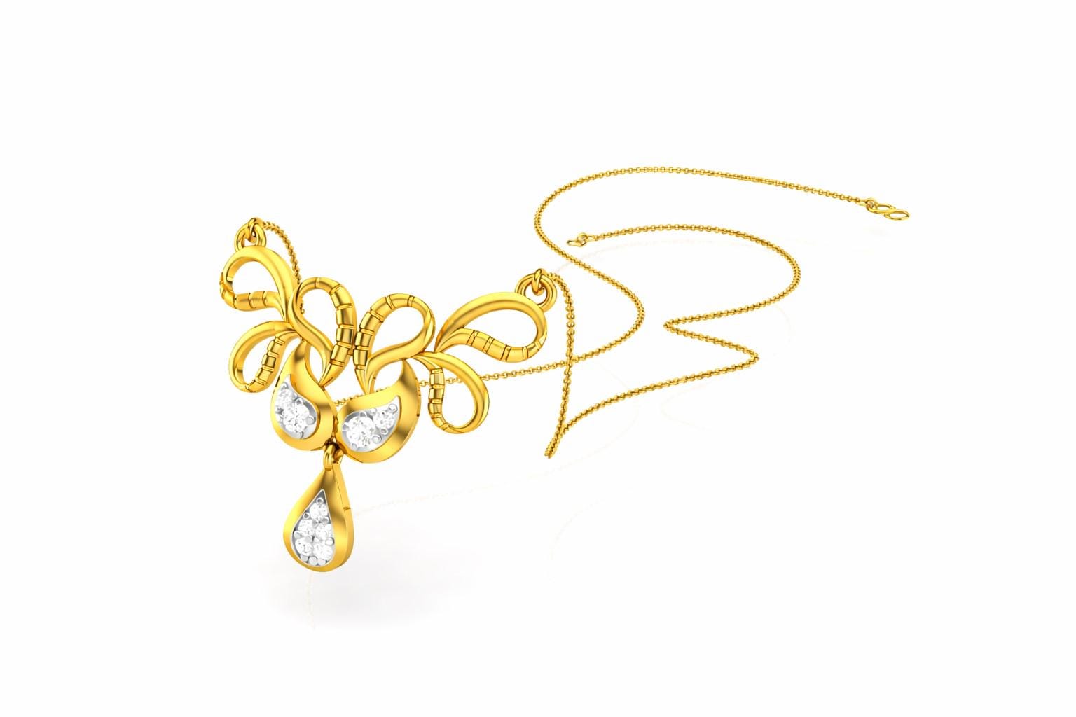 Riora moissanite swan drop necklace with gold, rose gold, and silver finishes, featuring a minimalist elegant pendant for bridal jewelry