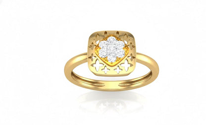 Moissanite Floral Statement Ring | Gold, Rose Gold & Silver | Hypoallergenic Fine Jewelry