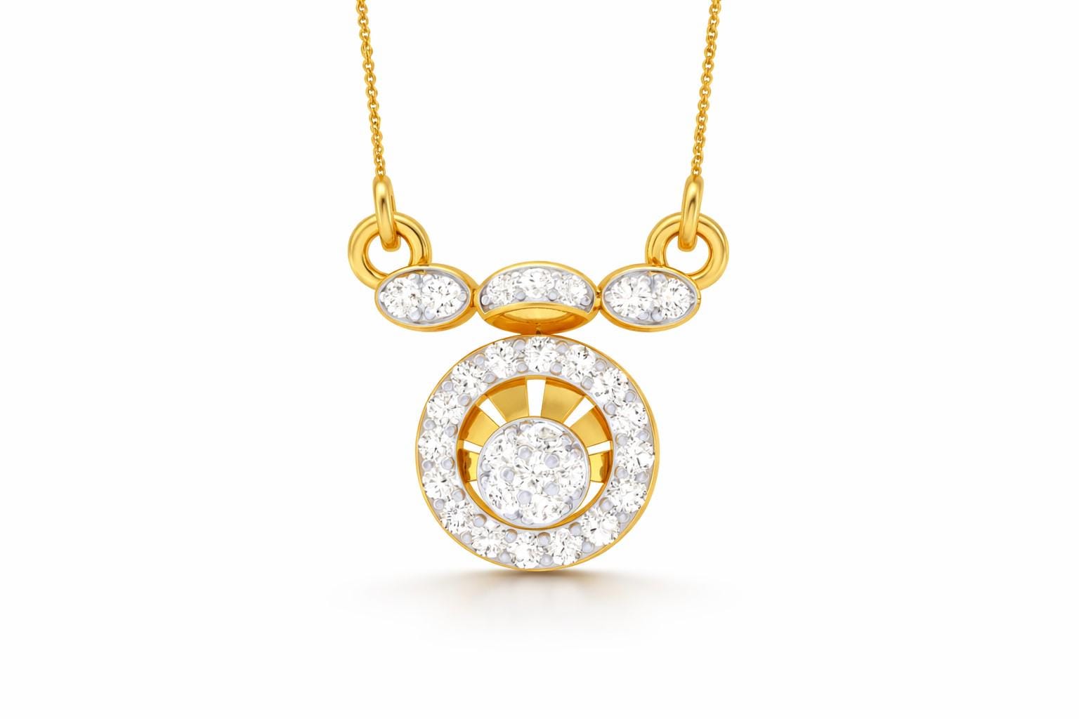 Riora moissanite halo pendant necklace in rose gold, gold, and silver with adjustable chain, minimal bridal jewelry design.