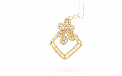 Moissanite Clover Pendant Necklace | Rose Gold & Silver, Hypoallergenic